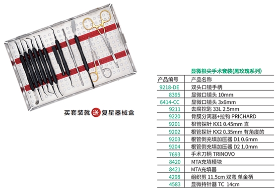 顯微根尖手術(shù)套裝(黑玫瑰系列) 顯微根尖手術(shù)套裝(黑玫瑰系列)